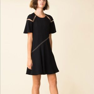 A.L.C WL MITCHELL Round Neck w/ring short casual dress
